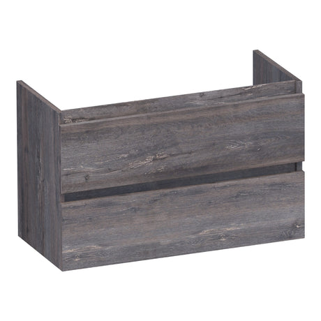 BRAUER Joy onderkast ondiep 80 met 2 softclose lades greeploos en 1 sifon uitsparing Driftwood OK-JYO80DR