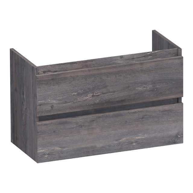 BRAUER Joy onderkast ondiep 80 met 2 softclose lades greeploos en 1 sifon uitsparing Driftwood OK-JYO80DR
