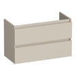 BRAUER Joy onderkast ondiep 80 met 2 softclose lades greeploos en 1 sifon uitsparing mat beige OK-JYO80MB