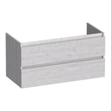 BRAUER Joy Wavy onderkast 100 met 2 softclose lades greeploos en 1 sifon uitsparing Forest Seashell OK-JYW100FS