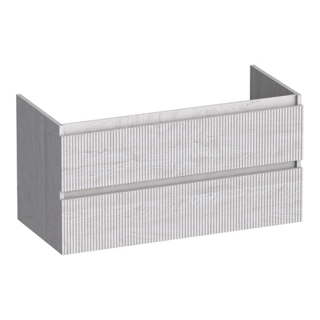BRAUER Joy Wavy onderkast 100 met 2 softclose lades greeploos en 1 sifon uitsparing Forest Seashell OK-JYW100FS