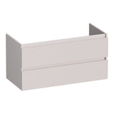 BRAUER Joy Wavy onderkast 100 met 2 softclose lades greeploos en 1 sifon uitsparing mat zand OK-JYW100MS