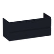BRAUER Joy Wavy onderkast 120 met 2 softclose lades greeploos en 1 sifon uitsparing mat zwart OK-JYW120-1MZ