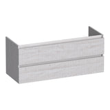 BRAUER Joy Wavy onderkast 120 met 2 softclose lades greeploos en 2 sifon uitsparingen Forest Seashell OK-JYW120-2FS