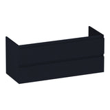 BRAUER Joy Wavy onderkast 120 met 2 softclose lades greeploos en 2 sifon uitsparingen mat zwart OK-JYW120-2MZ
