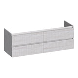 BRAUER Joy Wavy onderkast 140 met 4 softclose lades greeploos en 2 sifon uitsparingen Forest Seashell OK-JYW140FS