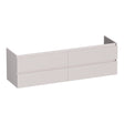 BRAUER Joy Wavy onderkast 160 met 4 softclose lades greeploos en 2 sifon uitsparingen mat zand OK-JYW160MS