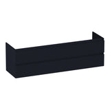 BRAUER Joy Wavy onderkast 160 met 4 softclose lades greeploos en 2 sifon uitsparingen mat zwart OK-JYW160MZ