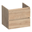 BRAUER Joy Wavy onderkast 60 met 2 softclose lades greeploos en 1 sifon uitsparing Forest Wheat OK-JYW60FW