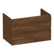 BRAUER Joy Wavy onderkast 80 met 2 softclose lades greeploos en 1 sifon uitsparing Forest Cacao OK-JYW80FC