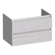 BRAUER Joy Wavy onderkast 80 met 2 softclose lades greeploos en 1 sifon uitsparing Forest Seashell OK-JYW80FS