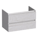 BRAUER Joy Wavy onderkast 80 met 2 softclose lades greeploos en 1 sifon uitsparing Forest Seashell OK-JYW80FS