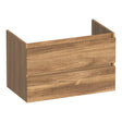 BRAUER Joy Wavy onderkast 80 met 2 softclose lades greeploos en 1 sifon uitsparing Honey OK-JYW80HO