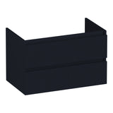 BRAUER Joy Wavy onderkast 80 met 2 softclose lades greeploos en 1 sifon uitsparing mat zwart OK-JYW80MZ