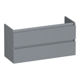 BRAUER Joy Wavy onderkast ondiep 100 met 2 softclose lades greeploos en 1 sifon uitsparing mat grijs OK-JYWO100MG