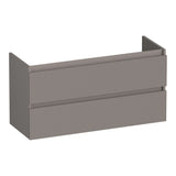 BRAUER Joy Wavy onderkast ondiep 100 met 2 softclose lades greeploos en 1 sifon uitsparing mat taupe OK-JYWO100MT