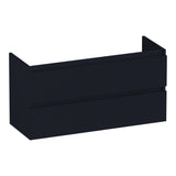 BRAUER Joy Wavy onderkast ondiep 100 met 2 softclose lades greeploos en 1 sifon uitsparing mat zwart OK-JYWO100MZ