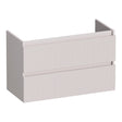 BRAUER Joy Wavy onderkast ondiep 80 met 2 softclose lades greeploos en 1 sifon uitsparing mat zand OK-JYWO80MS