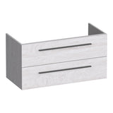 BRAUER Trust onderkast 100 excl. opbouwgrepen met 2 softclose lades en 1 sifon uitsparing Forest Seashell OK-TR100FS