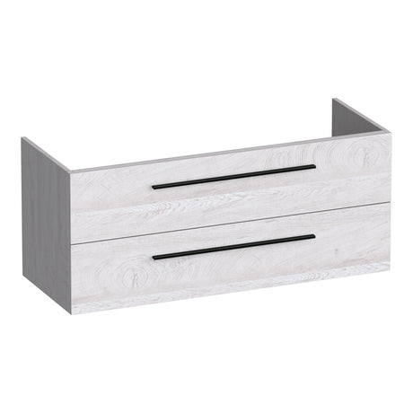 BRAUER Trust onderkast 120 excl. opbouwgrepen met 2 softclose lades en 2 sifon uitsparingen Forest Seashell OK-TR120-2FS