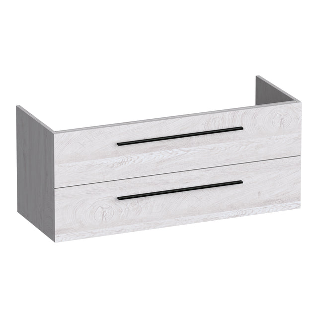 BRAUER Trust onderkast 120 excl. opbouwgrepen met 2 softclose lades en 2 sifon uitsparingen Forest Seashell OK-TR120-2FS