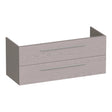 BRAUER Trust onderkast 120 excl. opbouwgrepen met 2 softclose lades en 2 sifon uitsparingen Timber Greige OK-TR120-2TE