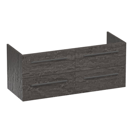 BRAUER Trust onderkast 120 excl. opbouwgrepen met 4 softclose lades en 2 sifon uitsparingen Damascus OK-TR120-4DA