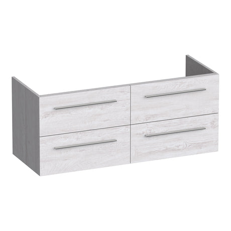BRAUER Trust onderkast 120 excl. opbouwgrepen met 4 softclose lades en 2 sifon uitsparingen Forest Seashell OK-TR120-4FS