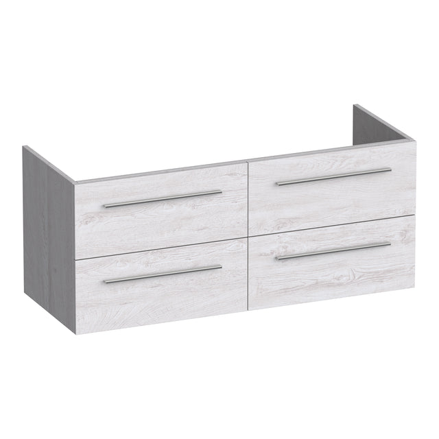 BRAUER Trust onderkast 120 excl. opbouwgrepen met 4 softclose lades en 2 sifon uitsparingen Forest Seashell OK-TR120-4FS