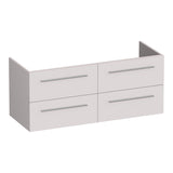 BRAUER Trust onderkast 120 excl. opbouwgrepen met 4 softclose lades en 2 sifon uitsparingen mat zand OK-TR120-4MS