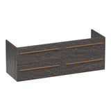 BRAUER Trust onderkast 140 excl. opbouwgrepen met 4 softclose lades en 2 sifon uitsparingen Damascus OK-TR140DA