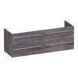 BRAUER Trust onderkast 140 excl. opbouwgrepen met 4 softclose lades en 2 sifon uitsparingen Driftwood OK-TR140DR