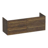 BRAUER Trust onderkast 140 excl. opbouwgrepen met 4 softclose lades en 2 sifon uitsparingen Grove OK-TR140GR