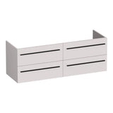 BRAUER Trust onderkast 140 excl. opbouwgrepen met 4 softclose lades en 2 sifon uitsparingen mat zand OK-TR140MS