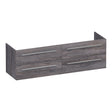 BRAUER Trust onderkast 160 excl. opbouwgrepen met 4 softclose lades en 2 sifon uitsparingen Driftwood OK-TR160DR