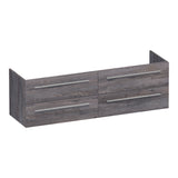 BRAUER Trust onderkast 160 excl. opbouwgrepen met 4 softclose lades en 2 sifon uitsparingen Driftwood OK-TR160DR