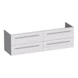 BRAUER Trust onderkast 160 excl. opbouwgrepen met 4 softclose lades en 2 sifon uitsparingen Forest Seashell OK-TR160FS