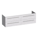BRAUER Trust onderkast 160 excl. opbouwgrepen met 4 softclose lades en 2 sifon uitsparingen Forest Seashell OK-TR160FS