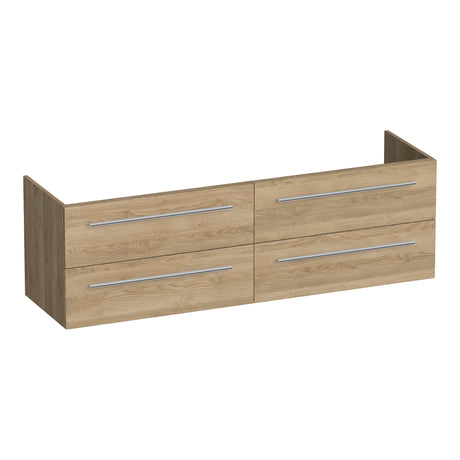 BRAUER Trust onderkast 160 excl. opbouwgrepen met 4 softclose lades en 2 sifon uitsparingen Sunlit OK-TR160SL