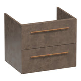 BRAUER Trust onderkast 60 excl. opbouwgrepen met 2 softclose lades en 1 sifon uitsparing Erosion OK-TR60ER