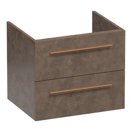 BRAUER Trust onderkast 60 excl. opbouwgrepen met 2 softclose lades en 1 sifon uitsparing Erosion OK-TR60ER