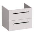 BRAUER Trust onderkast 60 excl. opbouwgrepen met 2 softclose lades en 1 sifon uitsparing mat zand OK-TR60MS