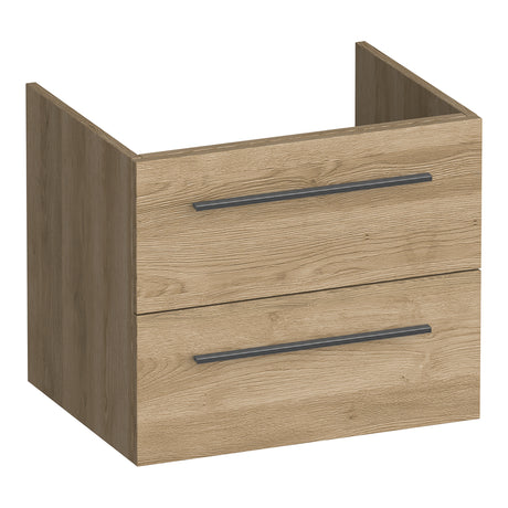 BRAUER Trust onderkast 60 excl. opbouwgrepen met 2 softclose lades en 1 sifon uitsparing Sunlit OK-TR60SL