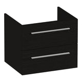 BRAUER Trust onderkast 60 excl. opbouwgrepen met 2 softclose lades en 1 sifon uitsparing Timber Black OK-TR60TB