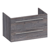 BRAUER Trust onderkast 80 excl. opbouwgrepen met 2 softclose lades en 1 sifon uitsparing Driftwood OK-TR80DR