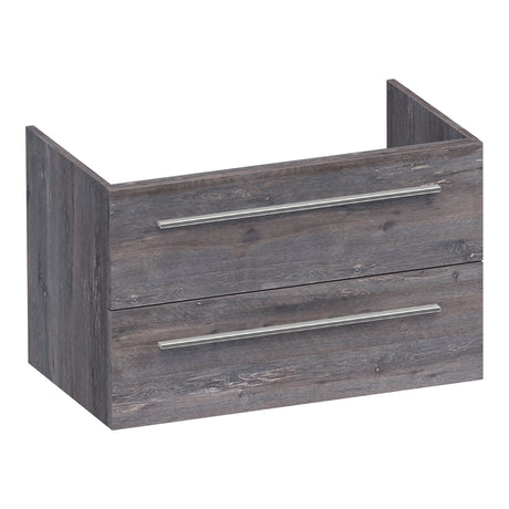 BRAUER Trust onderkast 80 excl. opbouwgrepen met 2 softclose lades en 1 sifon uitsparing Driftwood OK-TR80DR