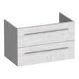 BRAUER Trust onderkast 80 excl. opbouwgrepen met 2 softclose lades en 1 sifon uitsparing Forest Seashell OK-TR80FS