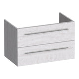 BRAUER Trust onderkast 80 excl. opbouwgrepen met 2 softclose lades en 1 sifon uitsparing Forest Seashell OK-TR80FS