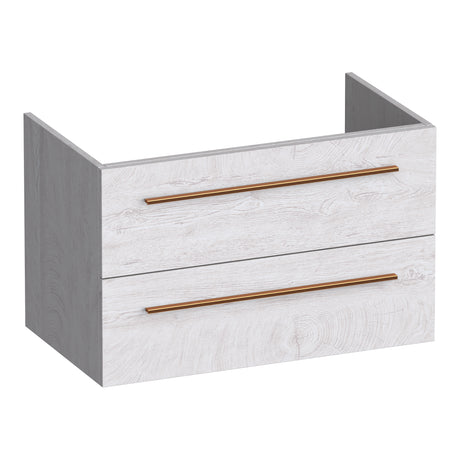 BRAUER Trust onderkast 80 excl. opbouwgrepen met 2 softclose lades en 1 sifon uitsparing Forest Seashell OK-TR80FS