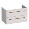 BRAUER Trust onderkast 80 excl. opbouwgrepen met 2 softclose lades en 1 sifon uitsparing mat zand OK-TR80MS